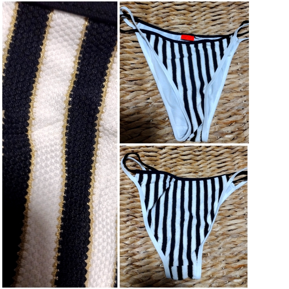 🍉3/$20 🆕 River Island resort swim bottom with stripes